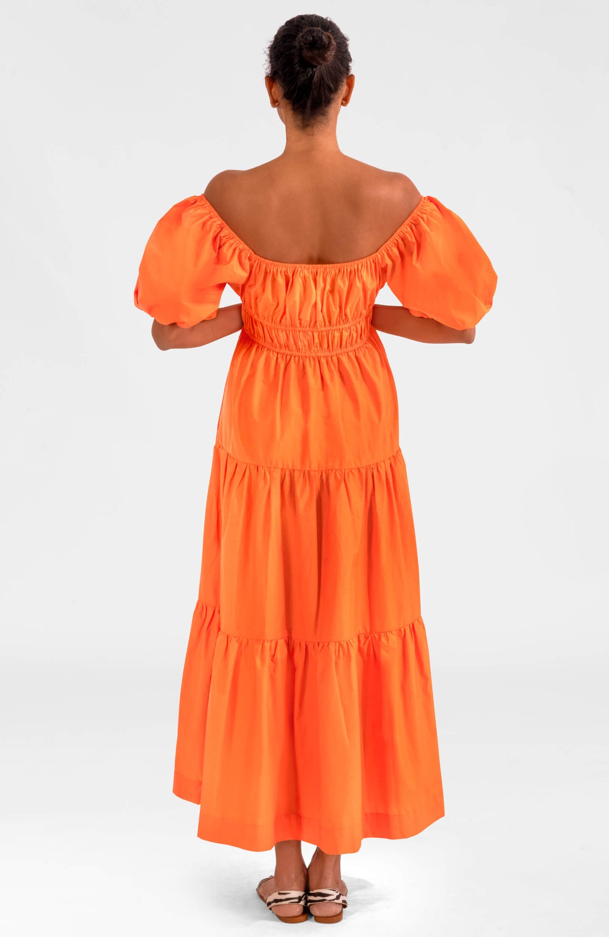 Heidi Dress - Solid Orange