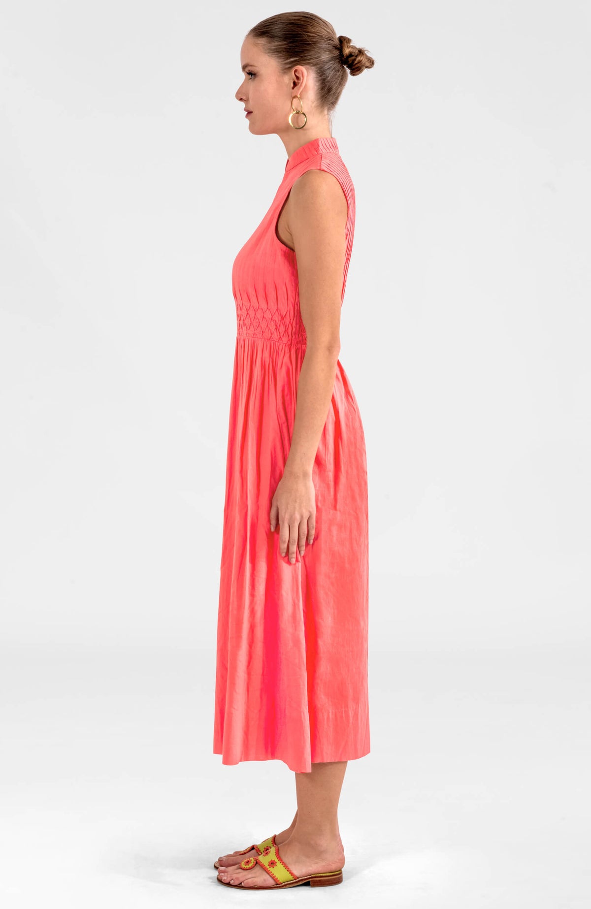 Aurora Goddess Of Sun Dress - Roman Goddess Coral