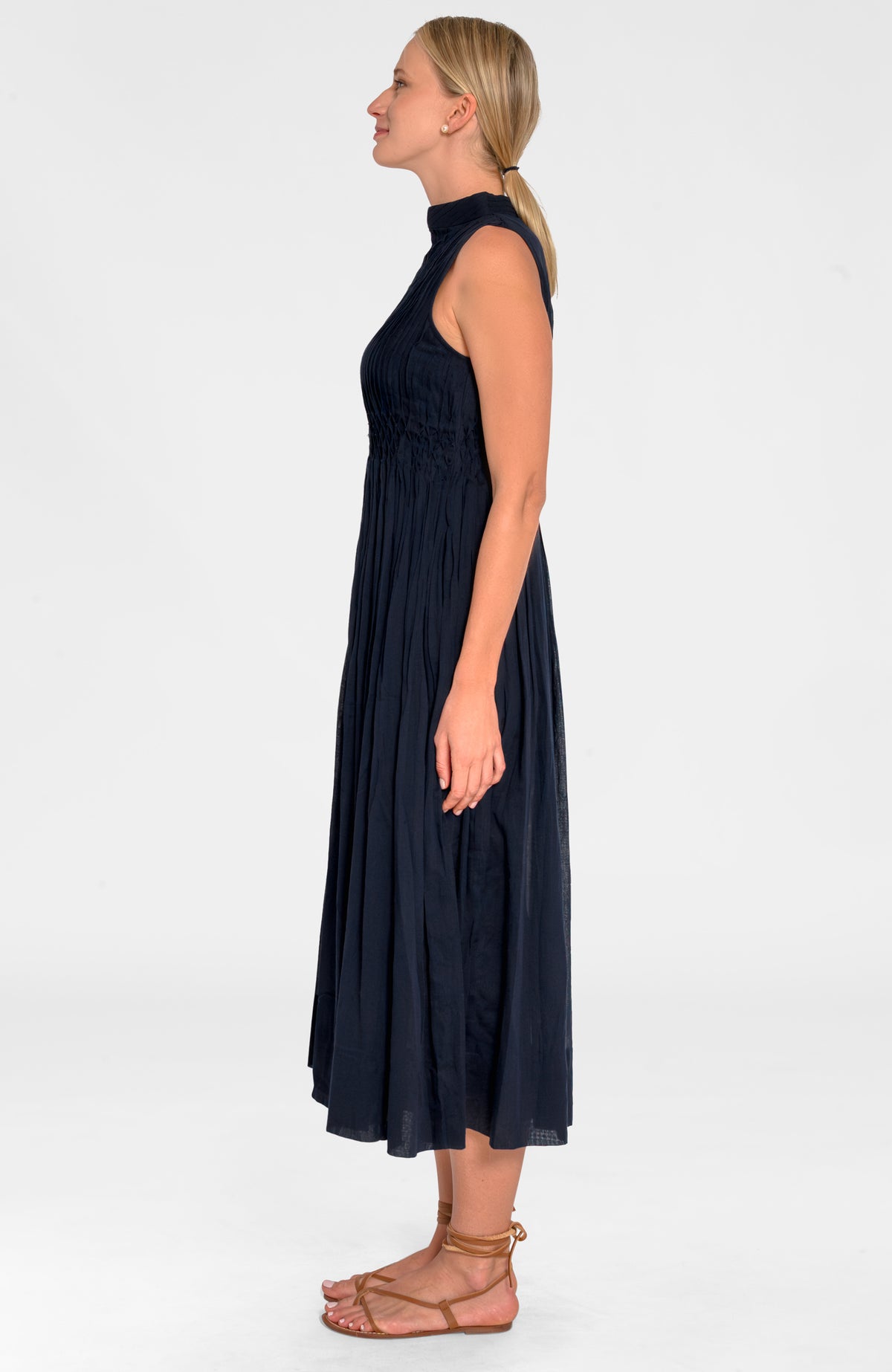 Aurora Goddess Of Sun Dress - Roman Goddess Navy