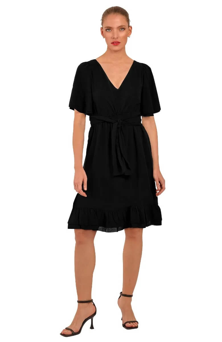 Solid Melody Dress Black