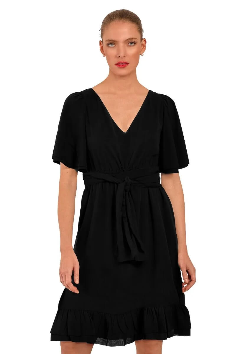 Solid Melody Dress Black