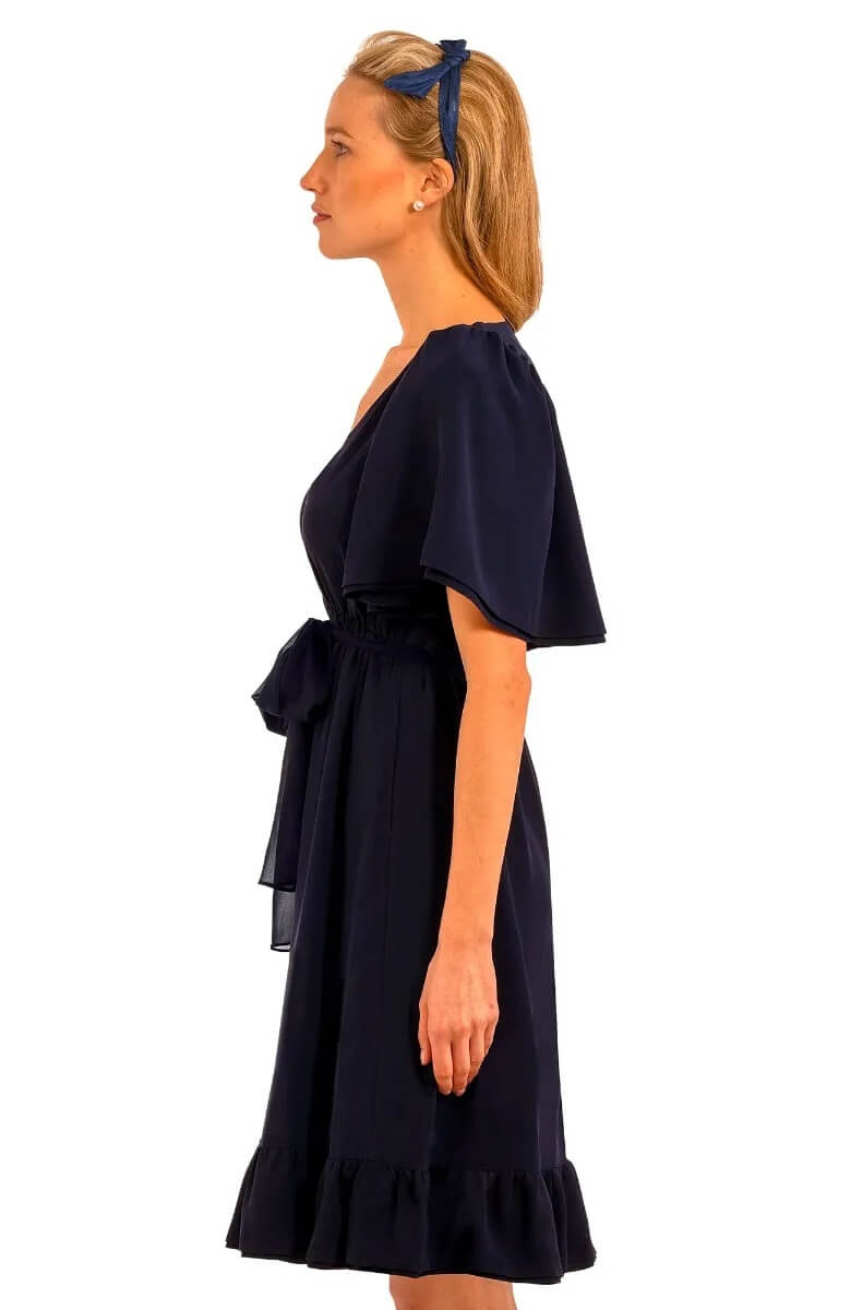 Solid Melody Dress Navy