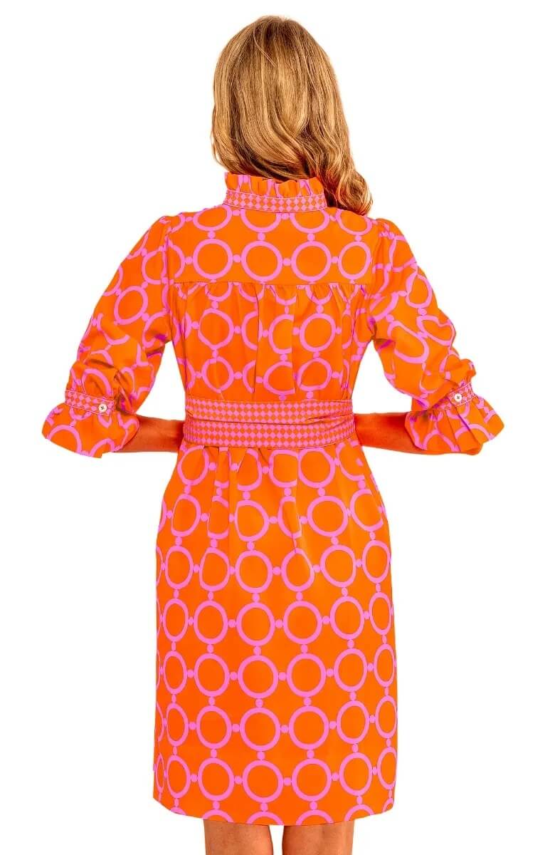 Outta Sight Tunic Dress - Dip &amp; Dot Pink Orange