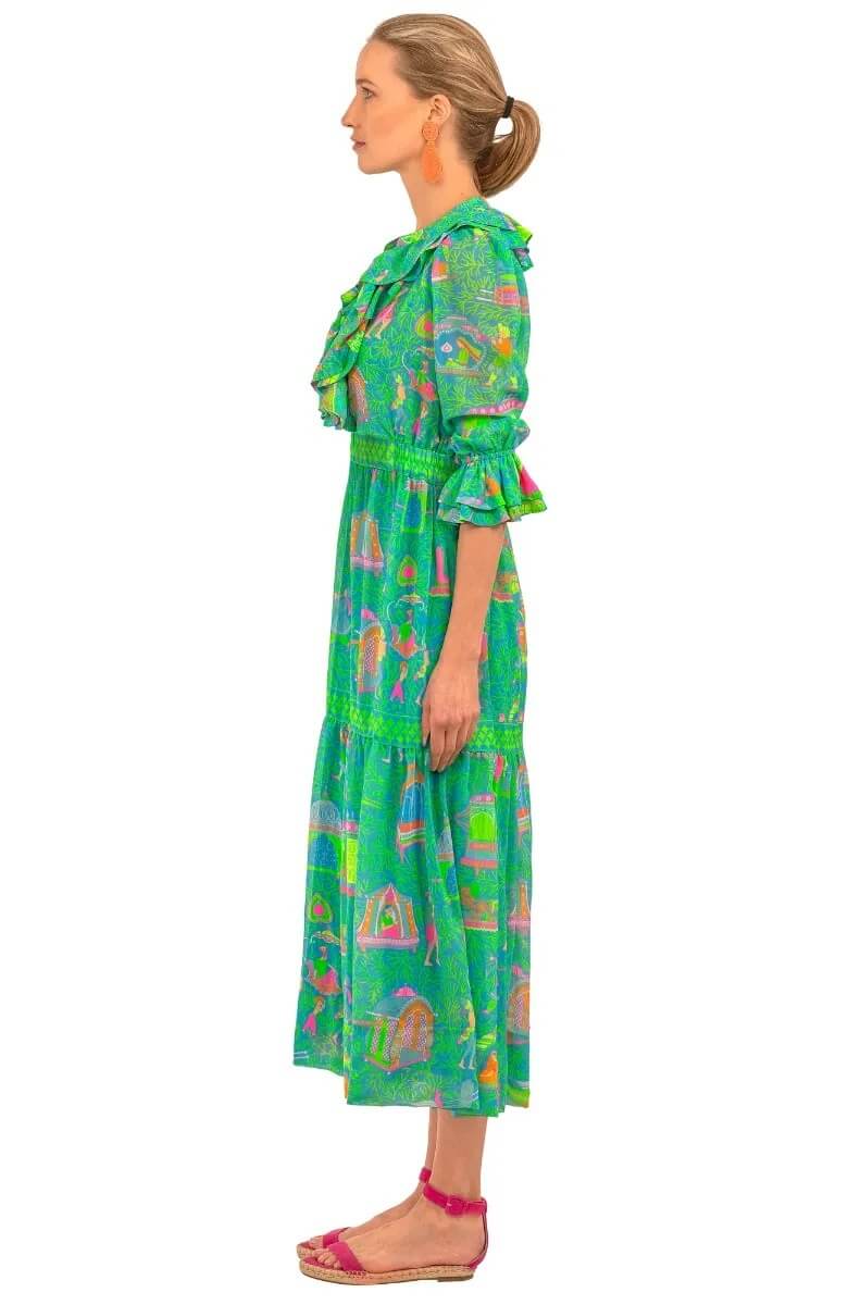 Sitting Pretty Dress - Palanquin Party Turquoise