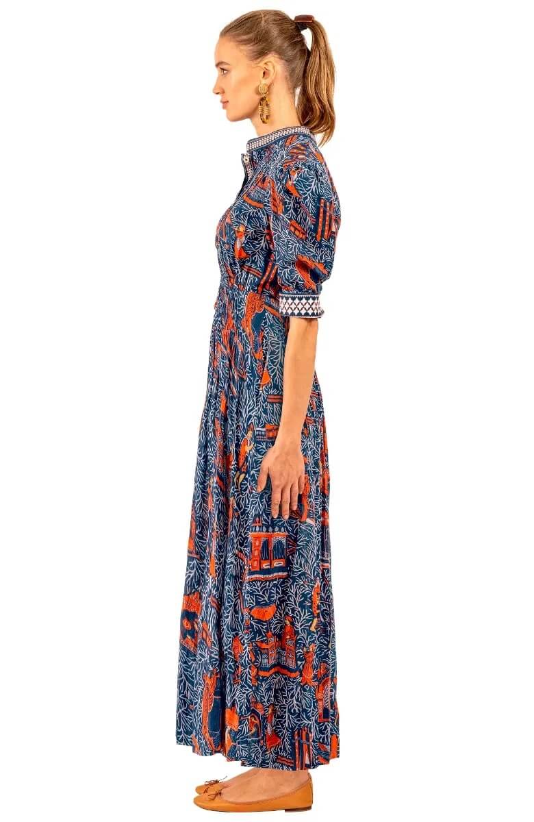 Cinch Maxi Dress - Palanquin Party Navy