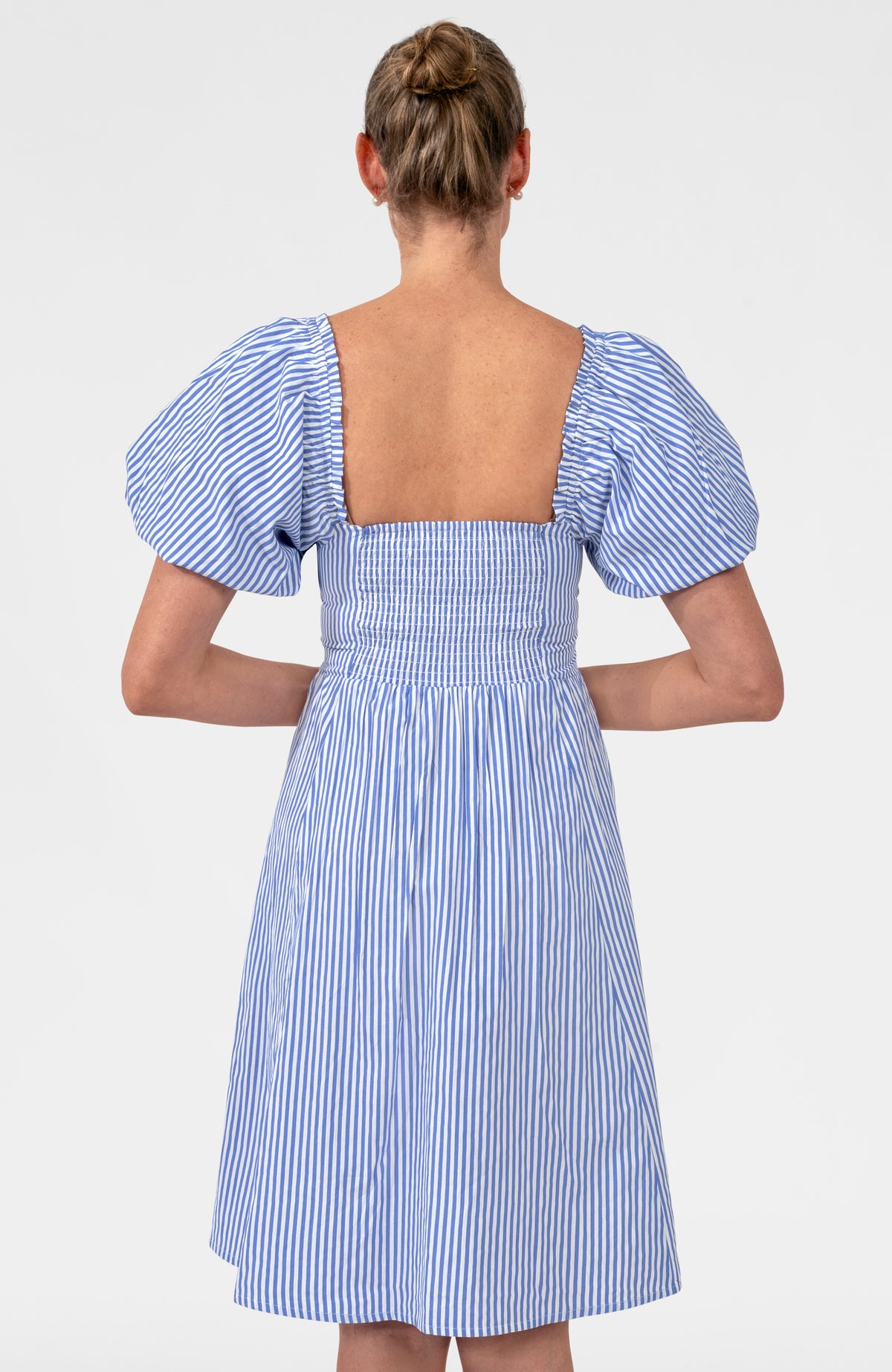 Promenade 2.0 Dress - Stripe Periwinkle