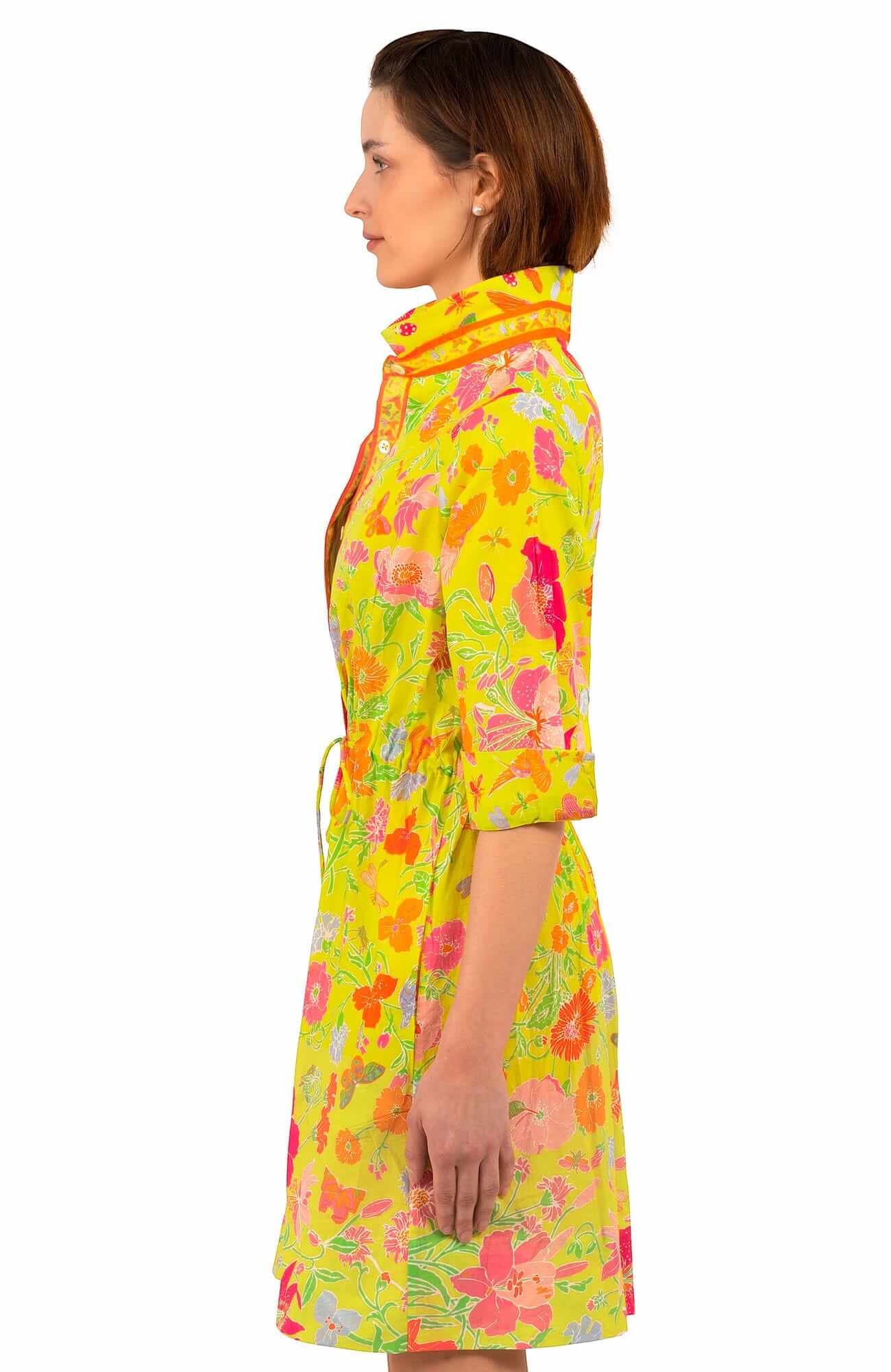 Cotton Pulley Dress - Birds & The Bees - Final Sale Lime