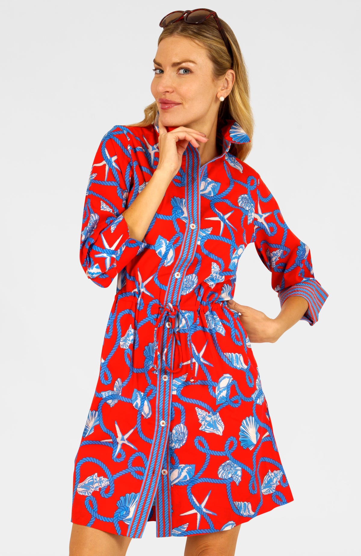Pulley Dress Shelly Shell Crimson