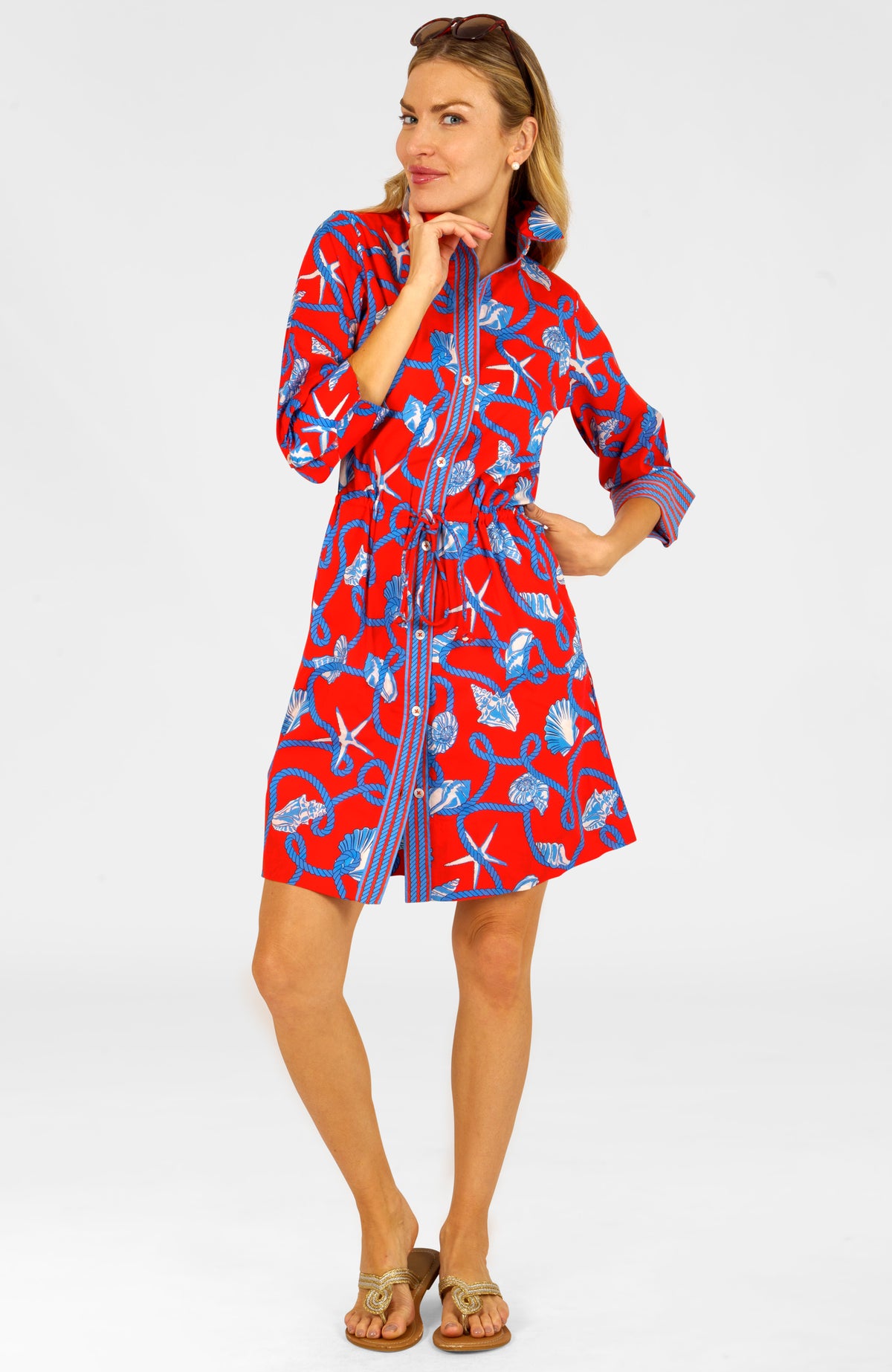 Pulley Dress Shelly Shell Crimson