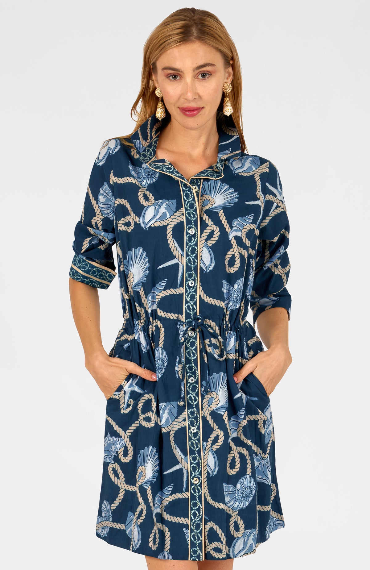 Pulley Dress Shelly Shell Navy