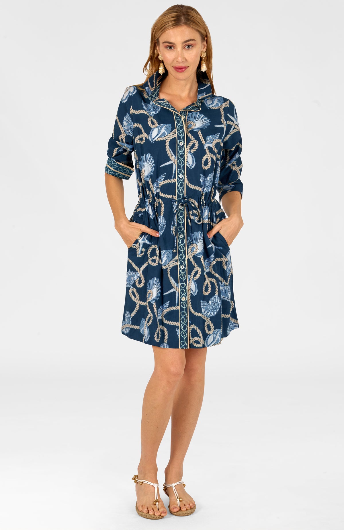 Pulley Dress Shelly Shell Navy