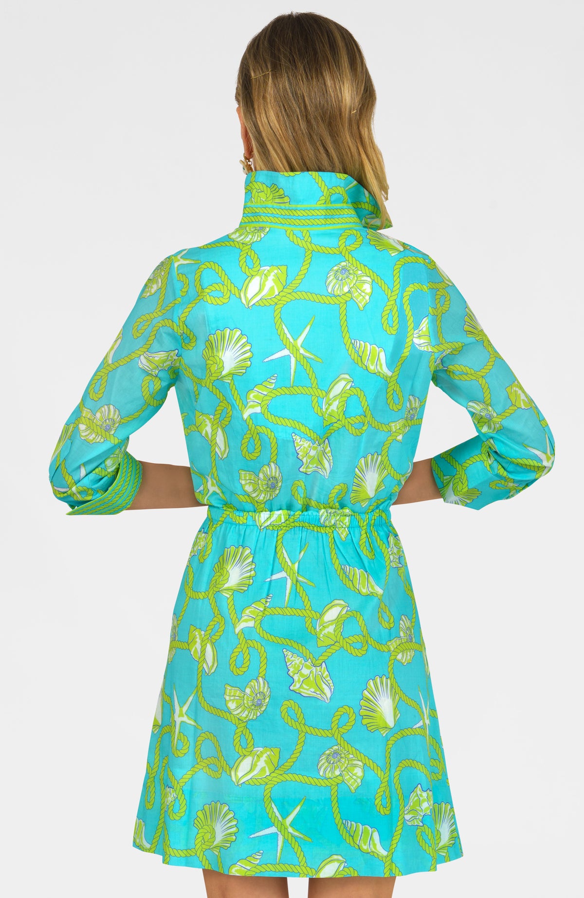 Pulley Dress Shelly Shell Turquoise