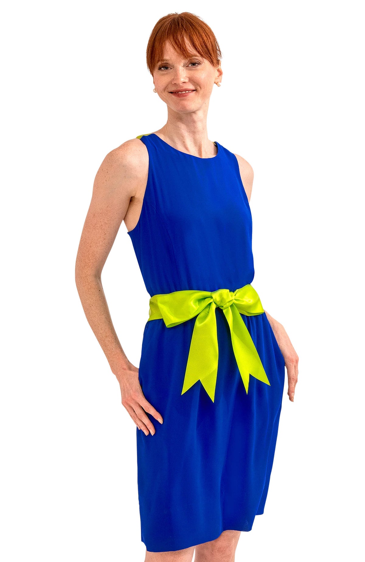 Racerback Dress - Solid Royal Lime