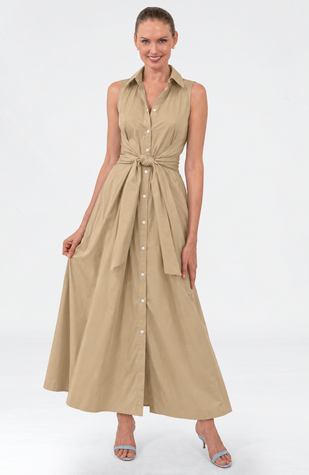 Risky Business Dress Khaki