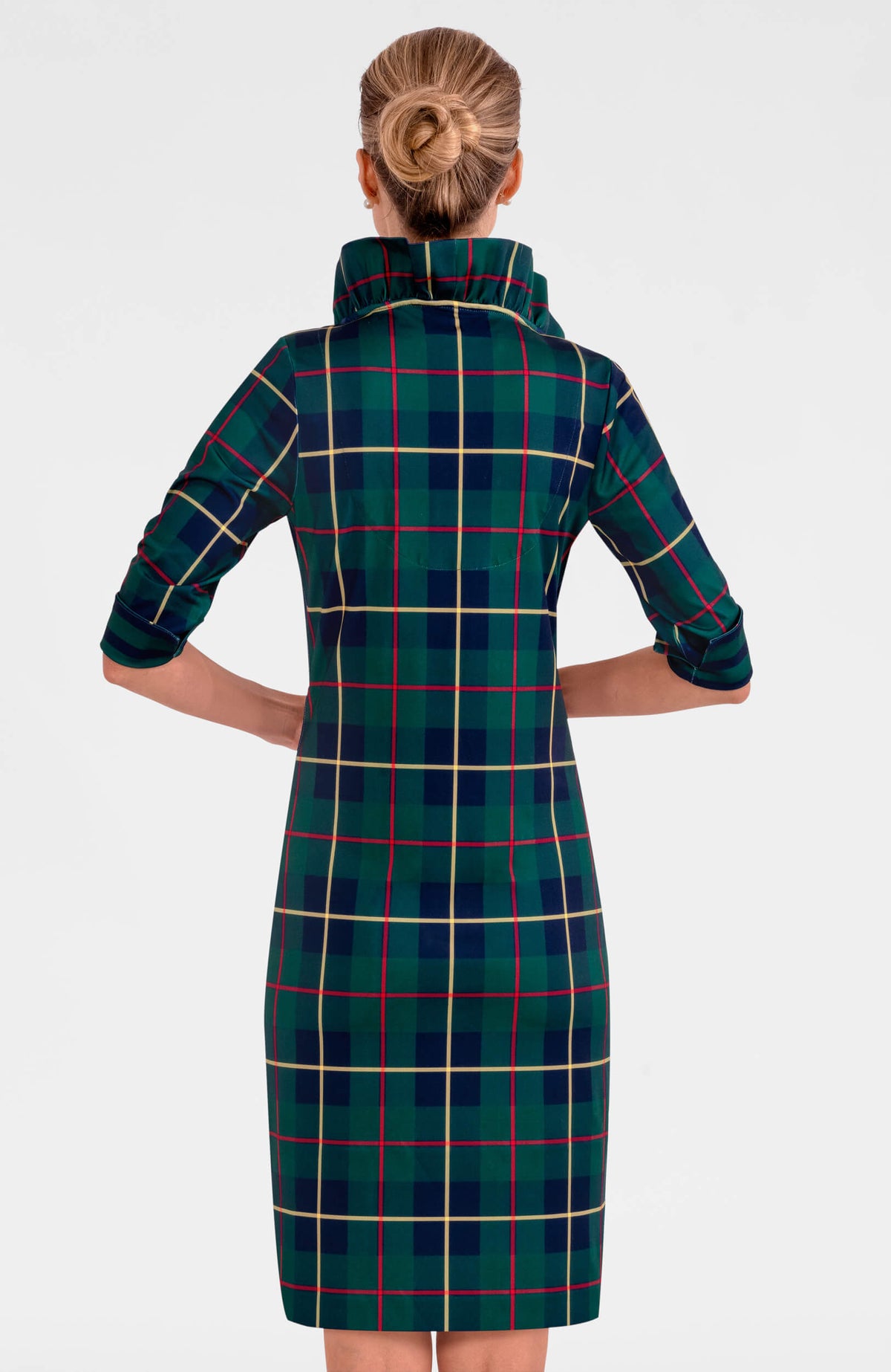 Jersey Ruffneck Dress - Plaidly Cooper