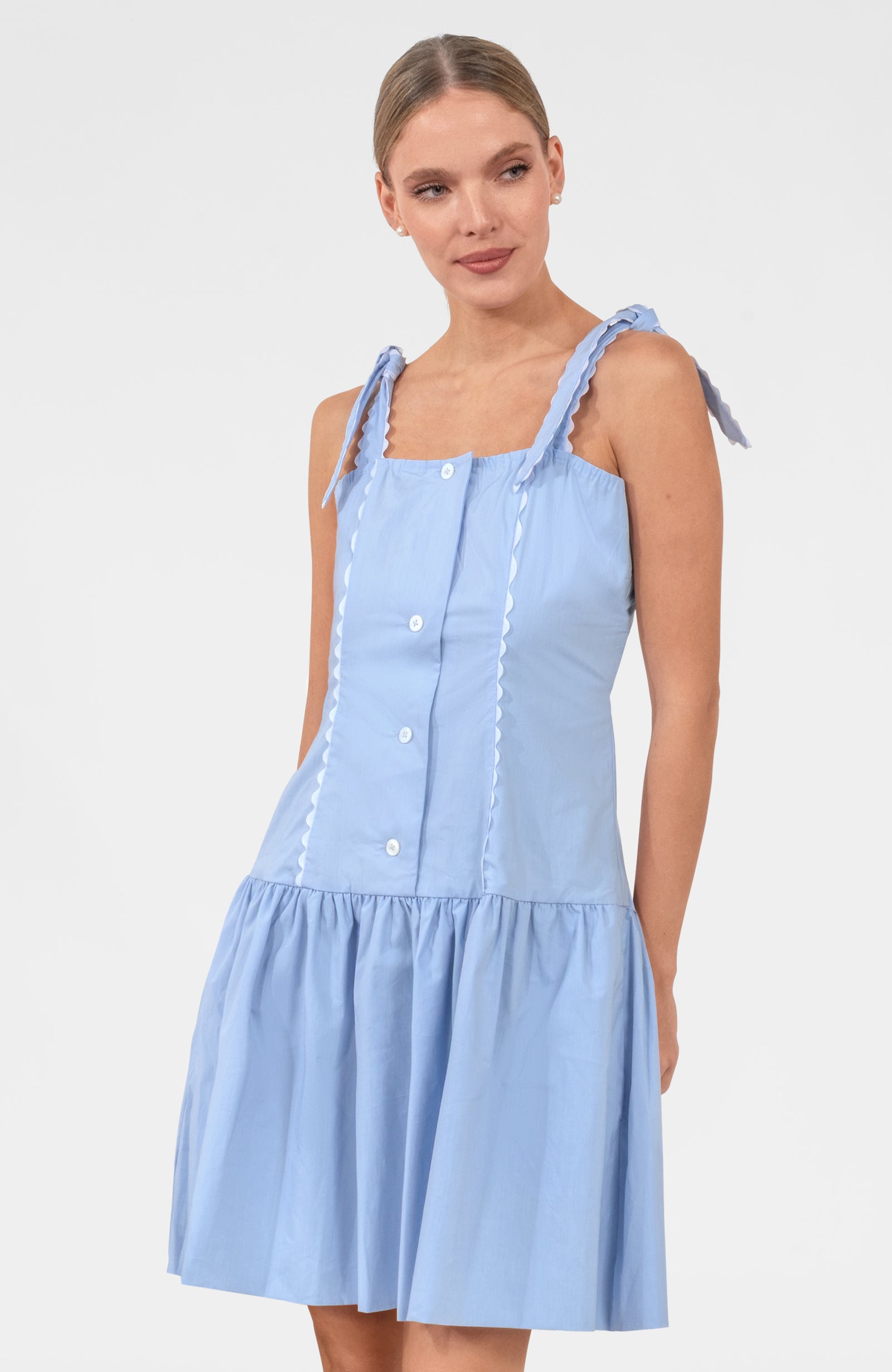 Ric Roc & Roll Dress - Solid Periwinkle