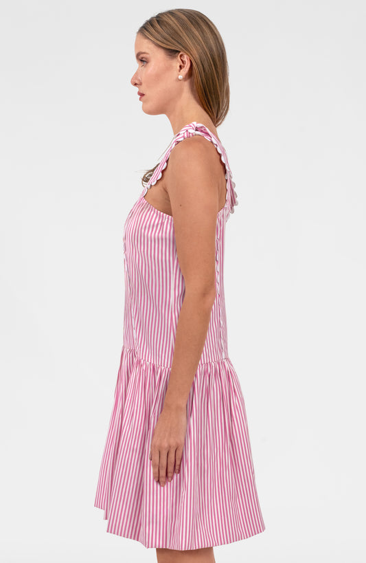 Ric Roc & Roll Dress - Stripe Pink