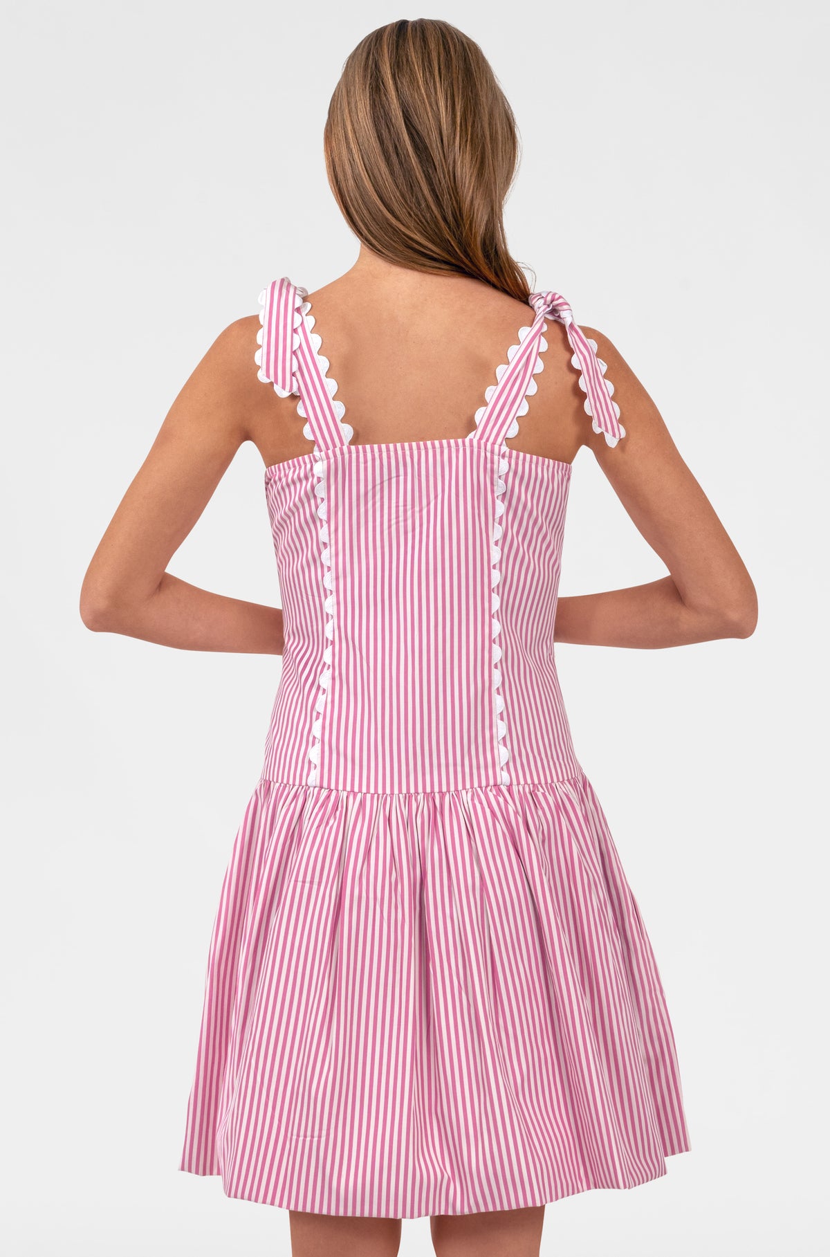 Ric Roc & Roll Dress - Stripe Pink