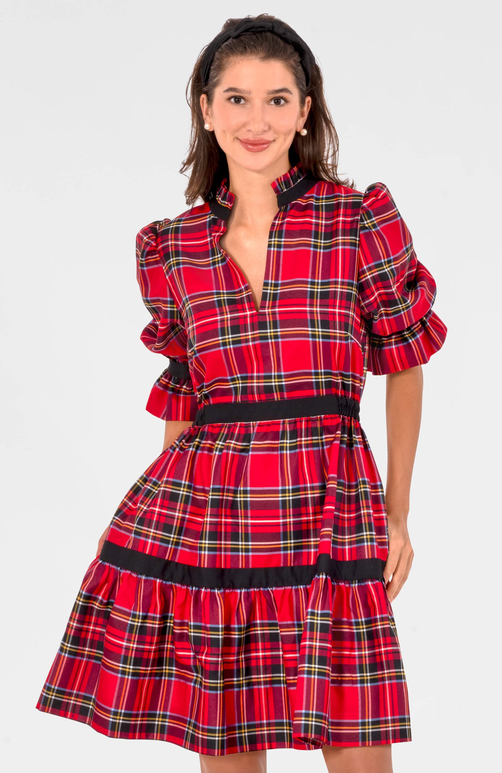 Teardrop Dress - Duke of York Red Multi