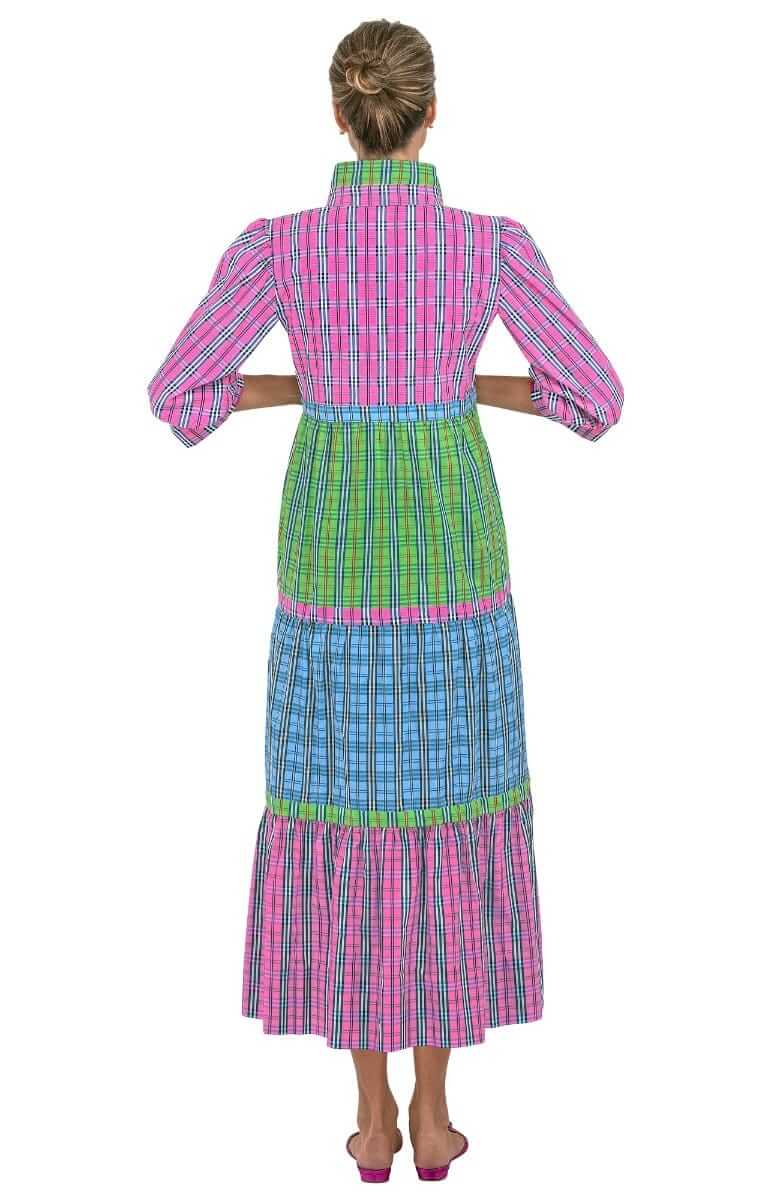 Damsel Maxi Dress - Sunshine Plaid - Final Sale Multi