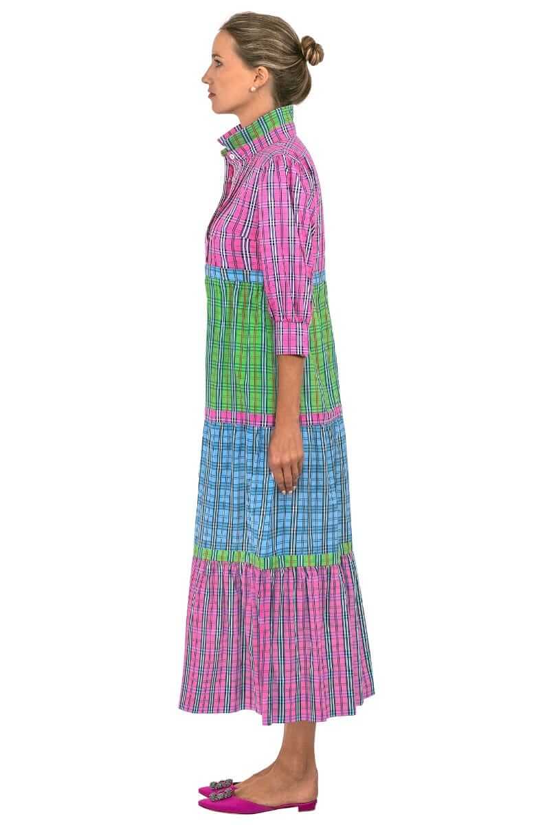 Damsel Maxi Dress - Sunshine Plaid - Final Sale Multi