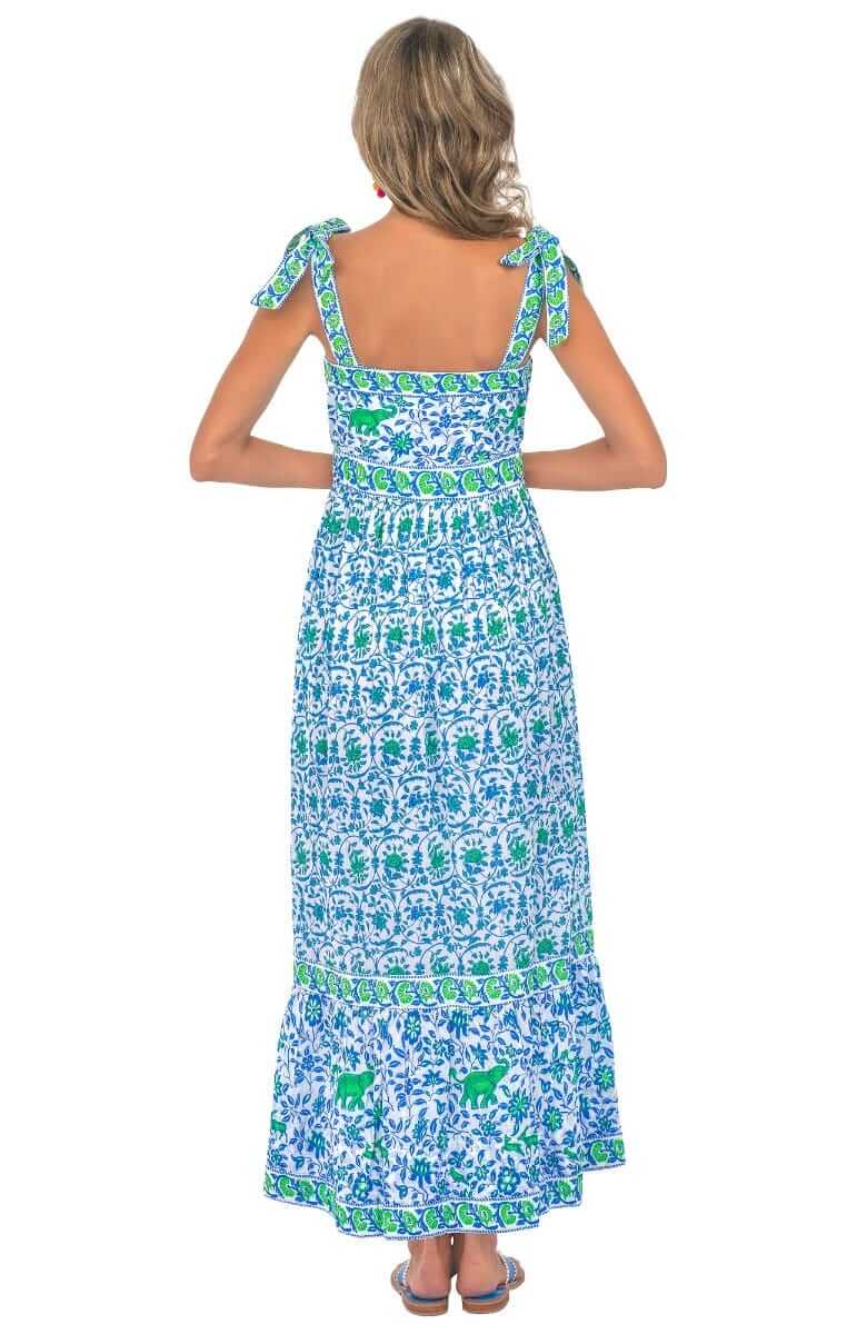 Samaode Dress - East India Blue Kelly