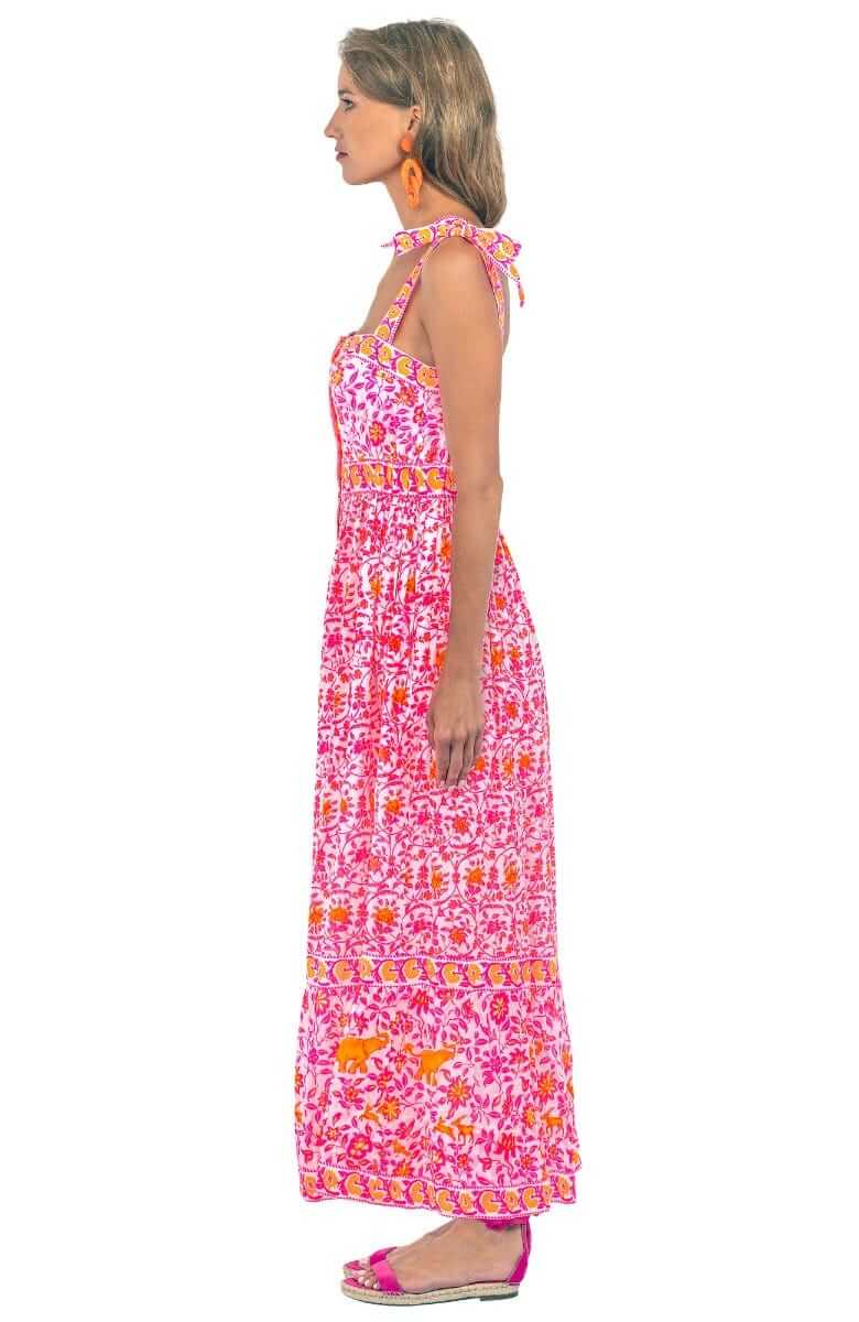 Samaode Dress - East India Pink Orange