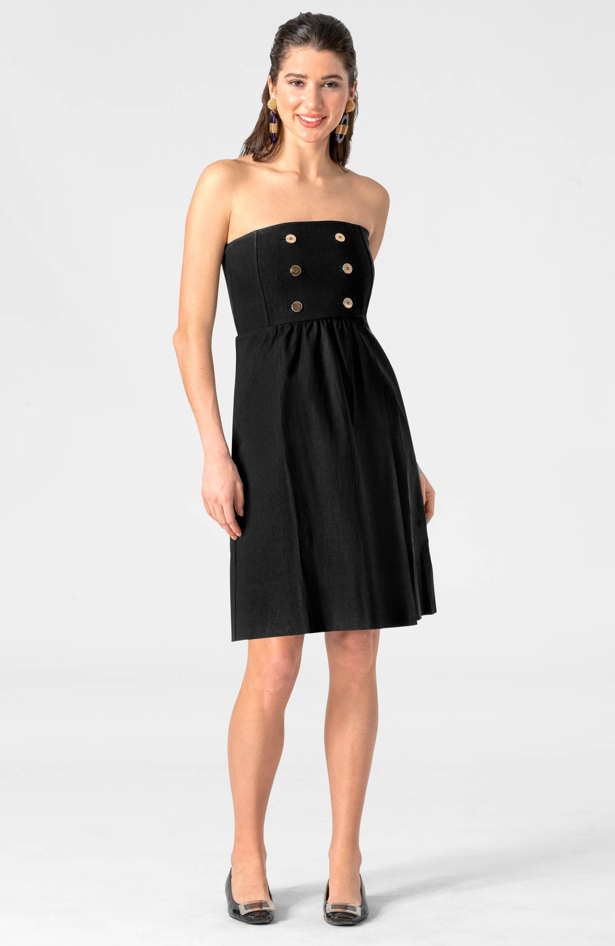 Sailor Dress - Solid Black