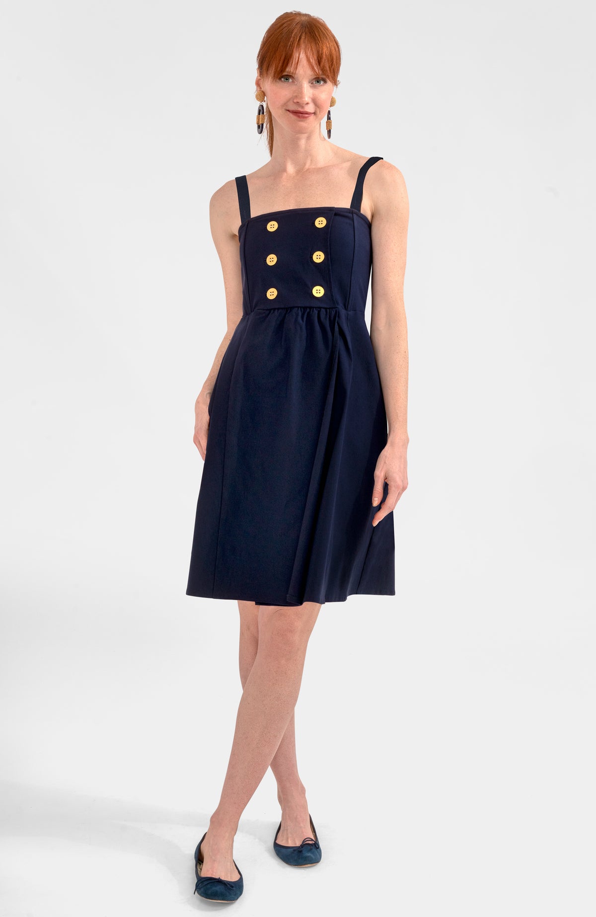 Sailor Dress - Solid Navy