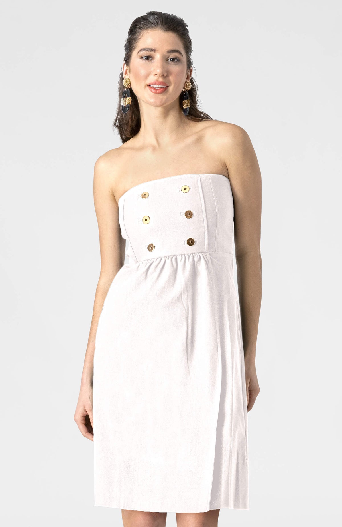 Sailor Dress - Solid White