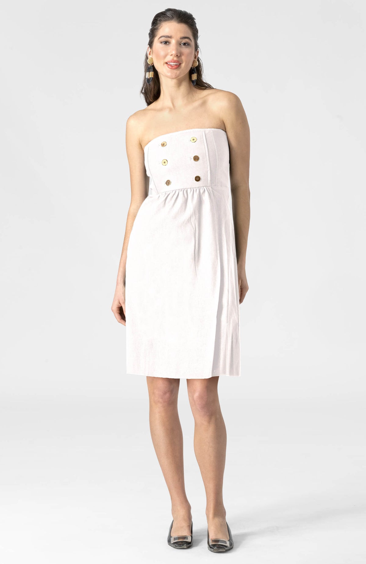 Sailor Dress - Solid White