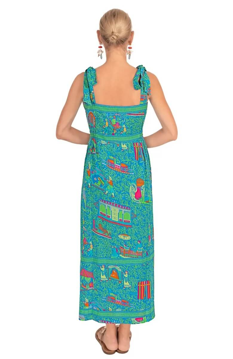 Fun In The Sun Dress - Palanquin Party Turquoise