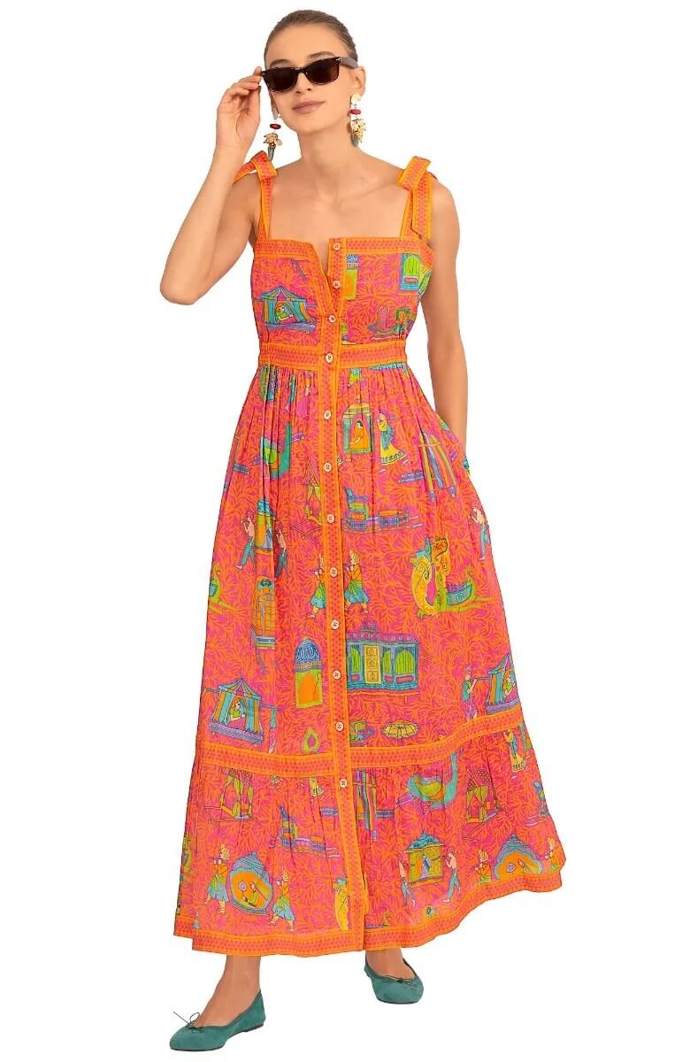 Fun In The Sun Dress - Palanquin Party Pink