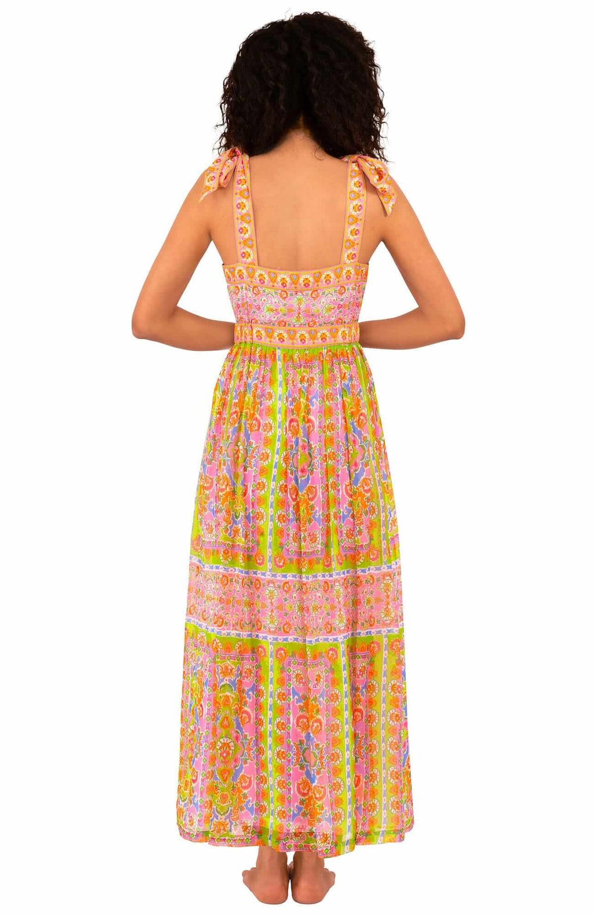 Fun In The Sun Dress - Watteau Pink Lime