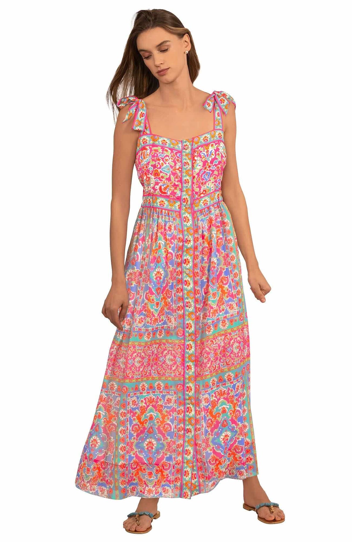 Fun In The Sun Dress - Watteau - Final Sale Turquoise