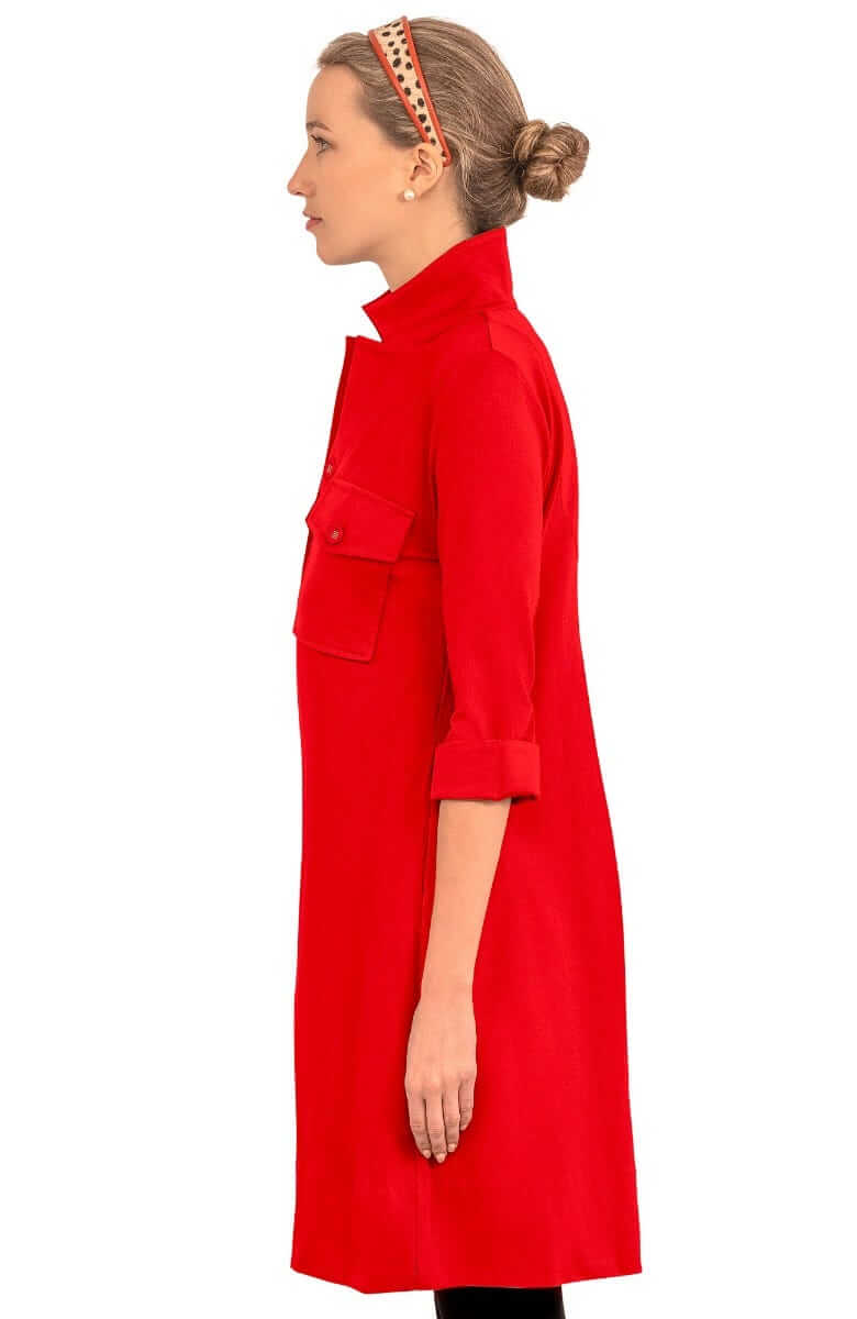 Ponte Ali Dress - Uptown Girl - Final Sale Red