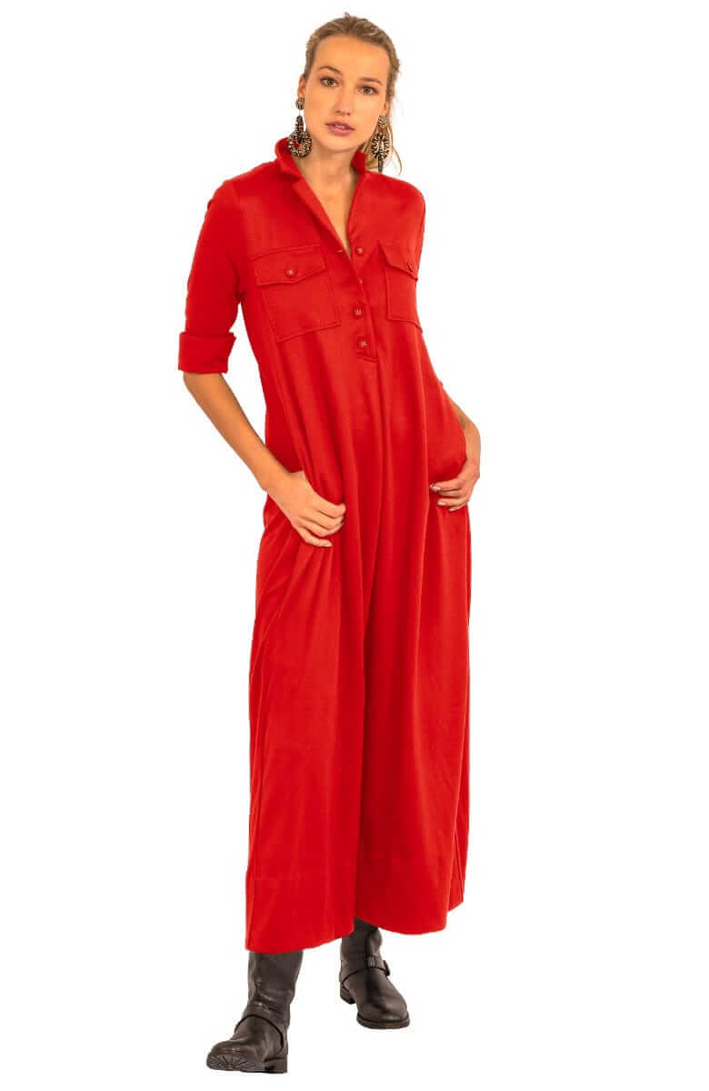 Alli Maxi Dress - Uptown Girl - Final Sale Crimson