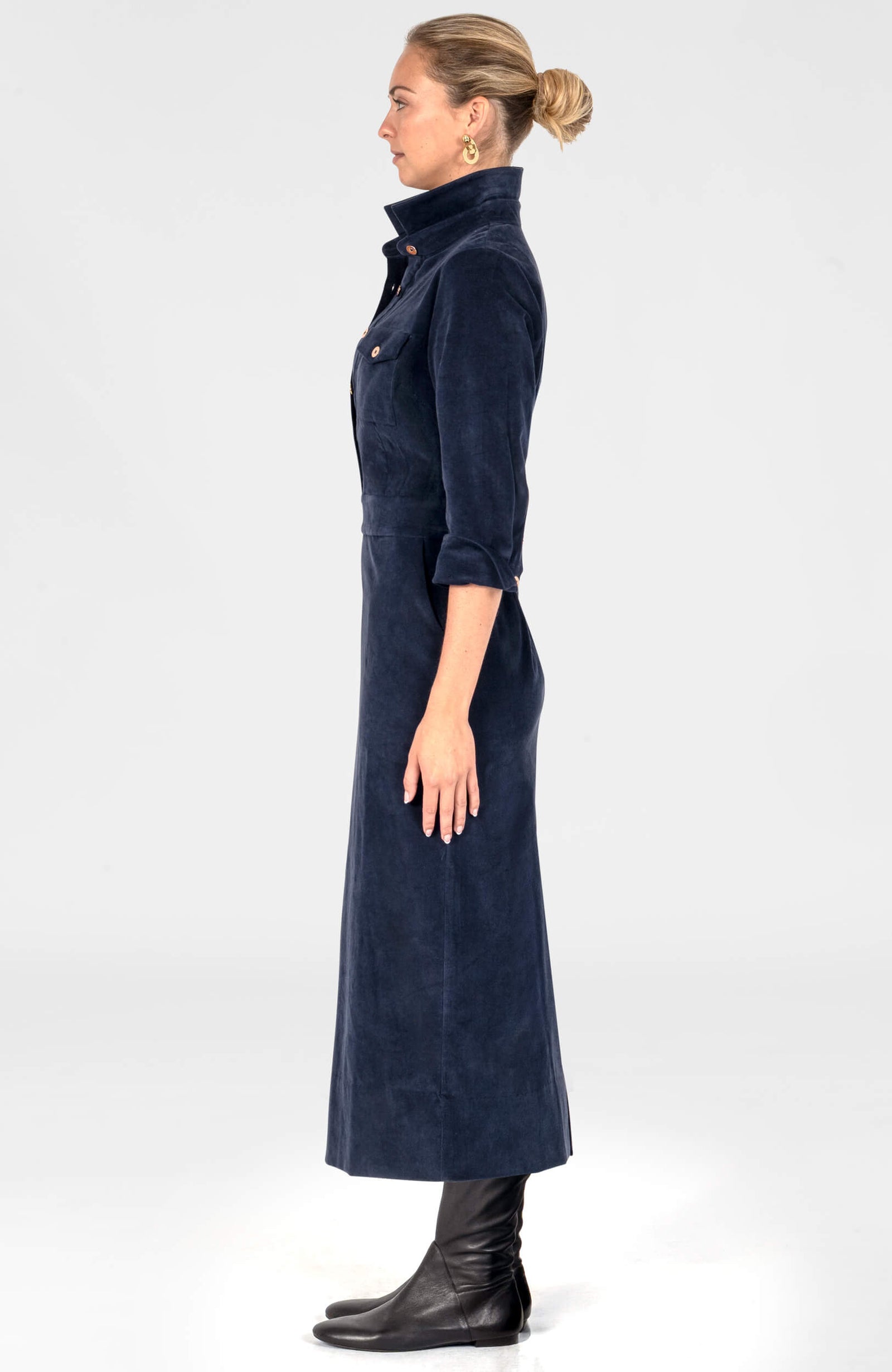 Shake It Up Dress - Corduroy Navy