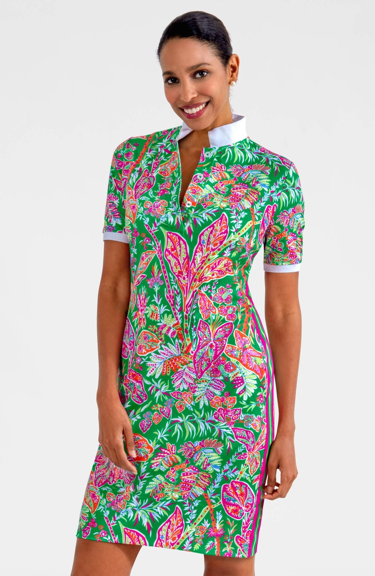 Jersey Serve It Up Dress - Vintage Vines