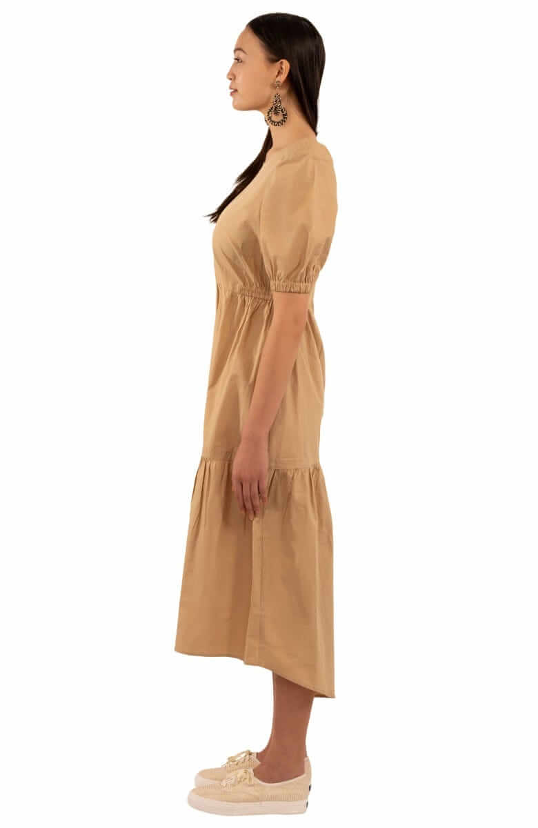 Frolic Dress - Solid - Final Sale Khaki