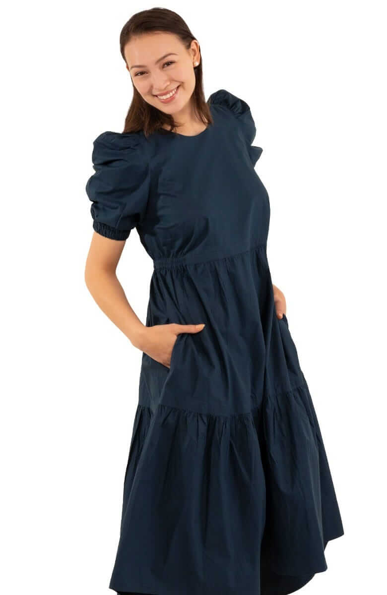 Frolic Dress - Solid - Final Sale Navy