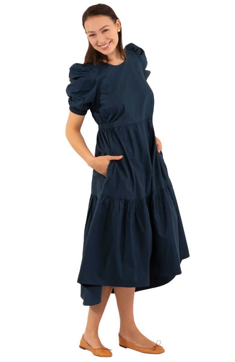 Frolic Dress - Solid - Final Sale Navy