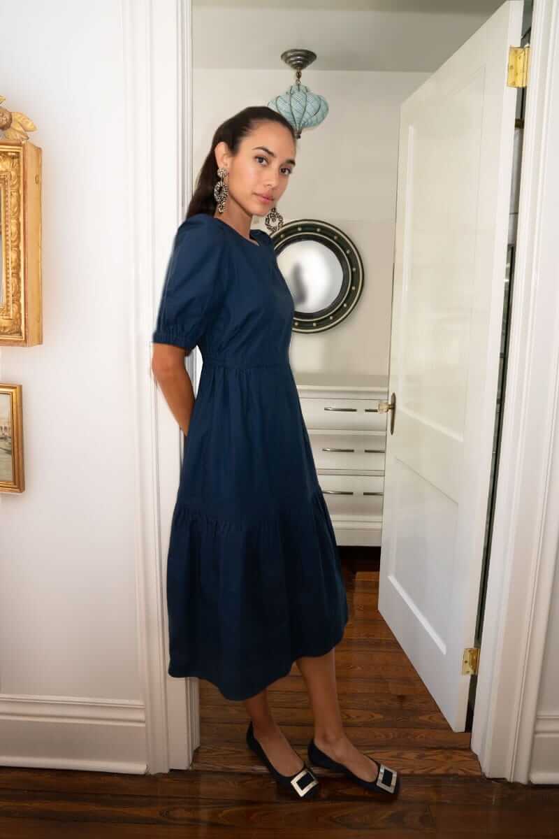 Frolic Dress - Solid - Final Sale Navy