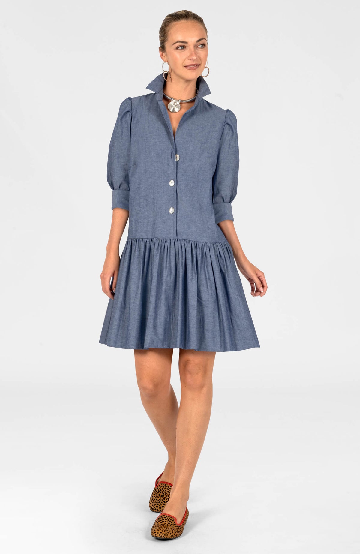 So Sweet Dress - Chambray Chambray