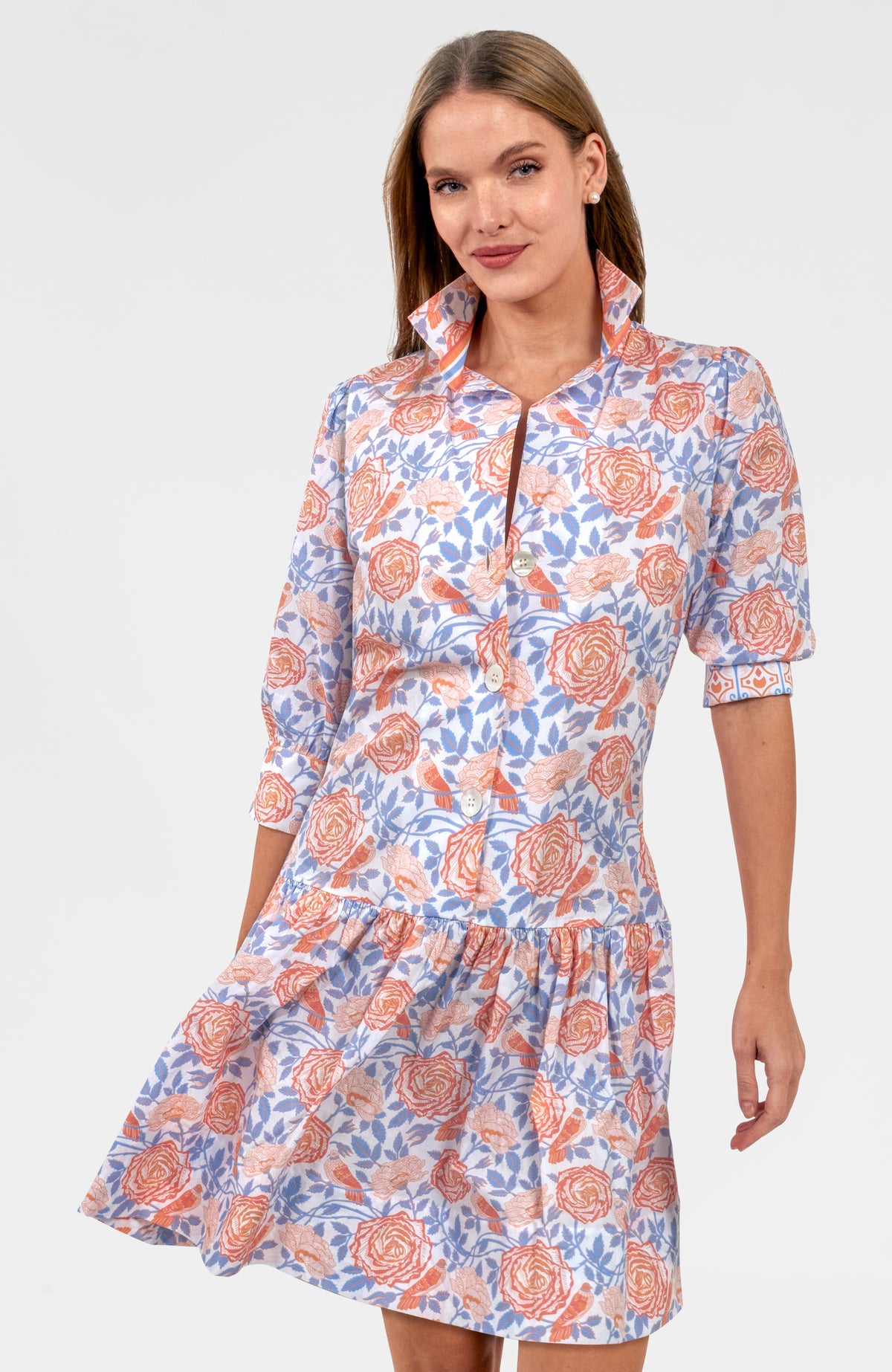 So Sweet Dress - Smell The Roses Peri Coral