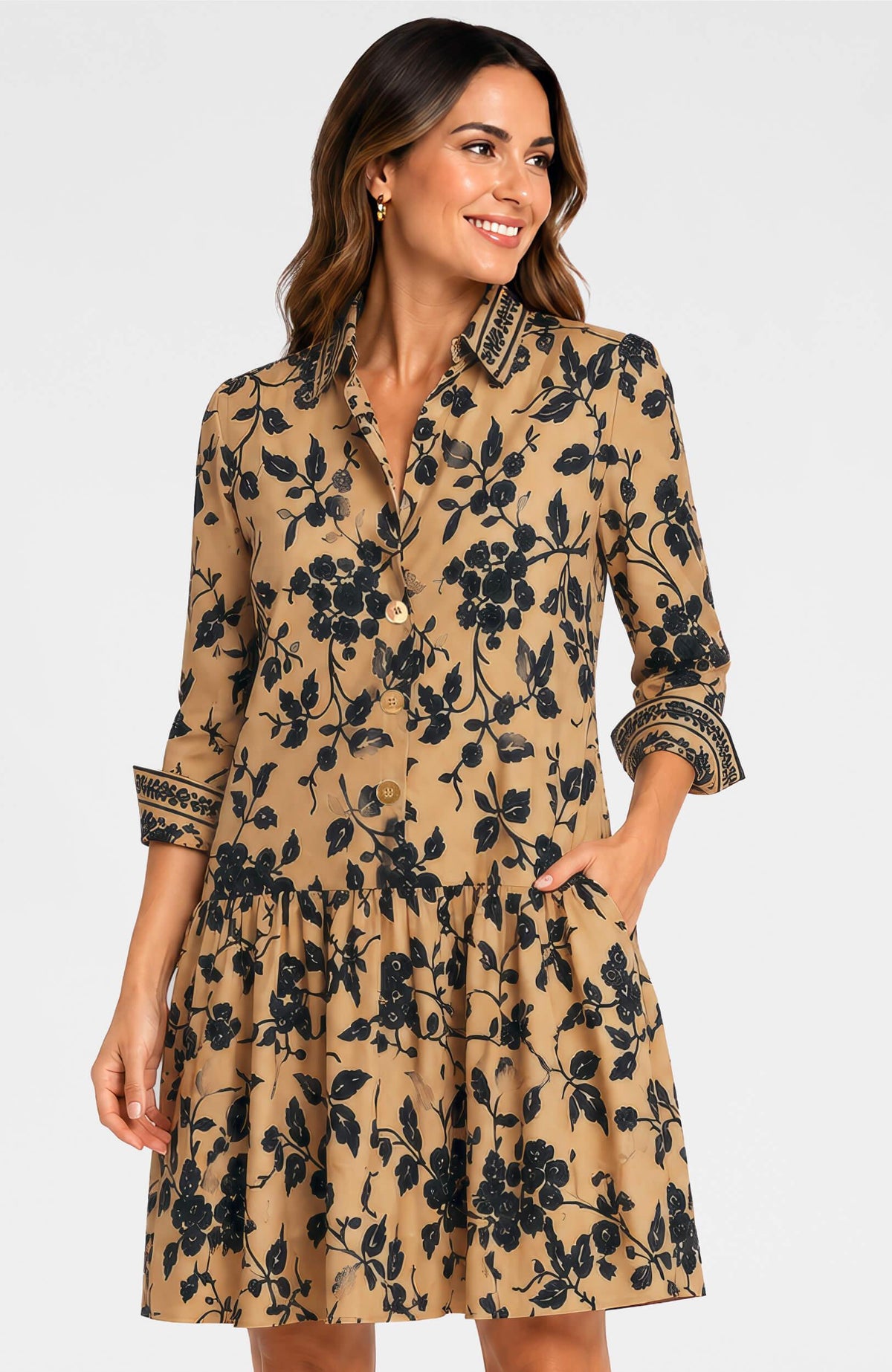 So Sweet Dress - Winter Garden Khaki