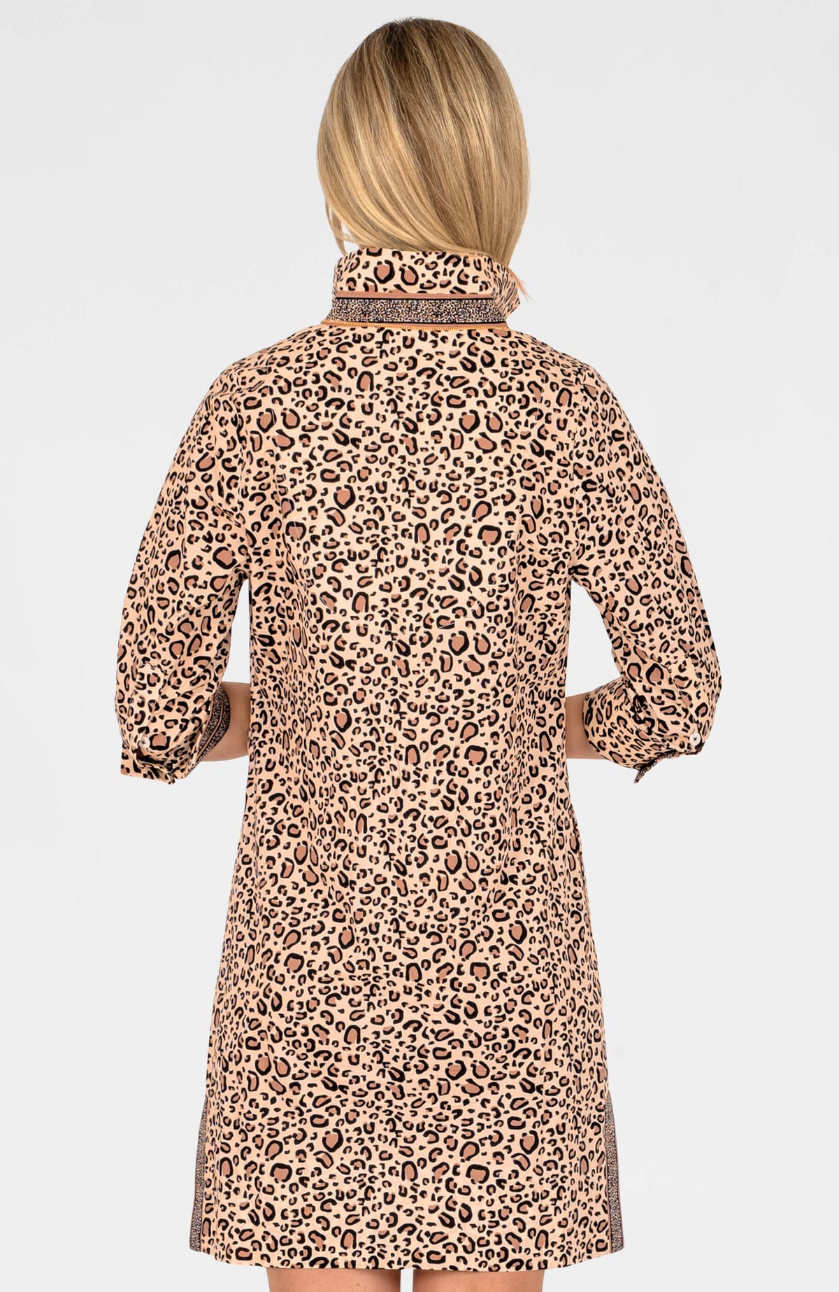 Cougar Shirt Tail Cotton Dress No Belt Natural