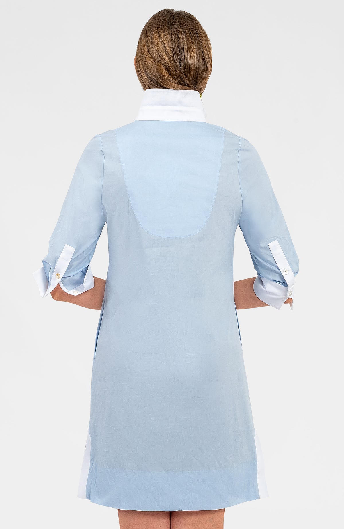 Shirt Tail Dress - Solid Periwinkle