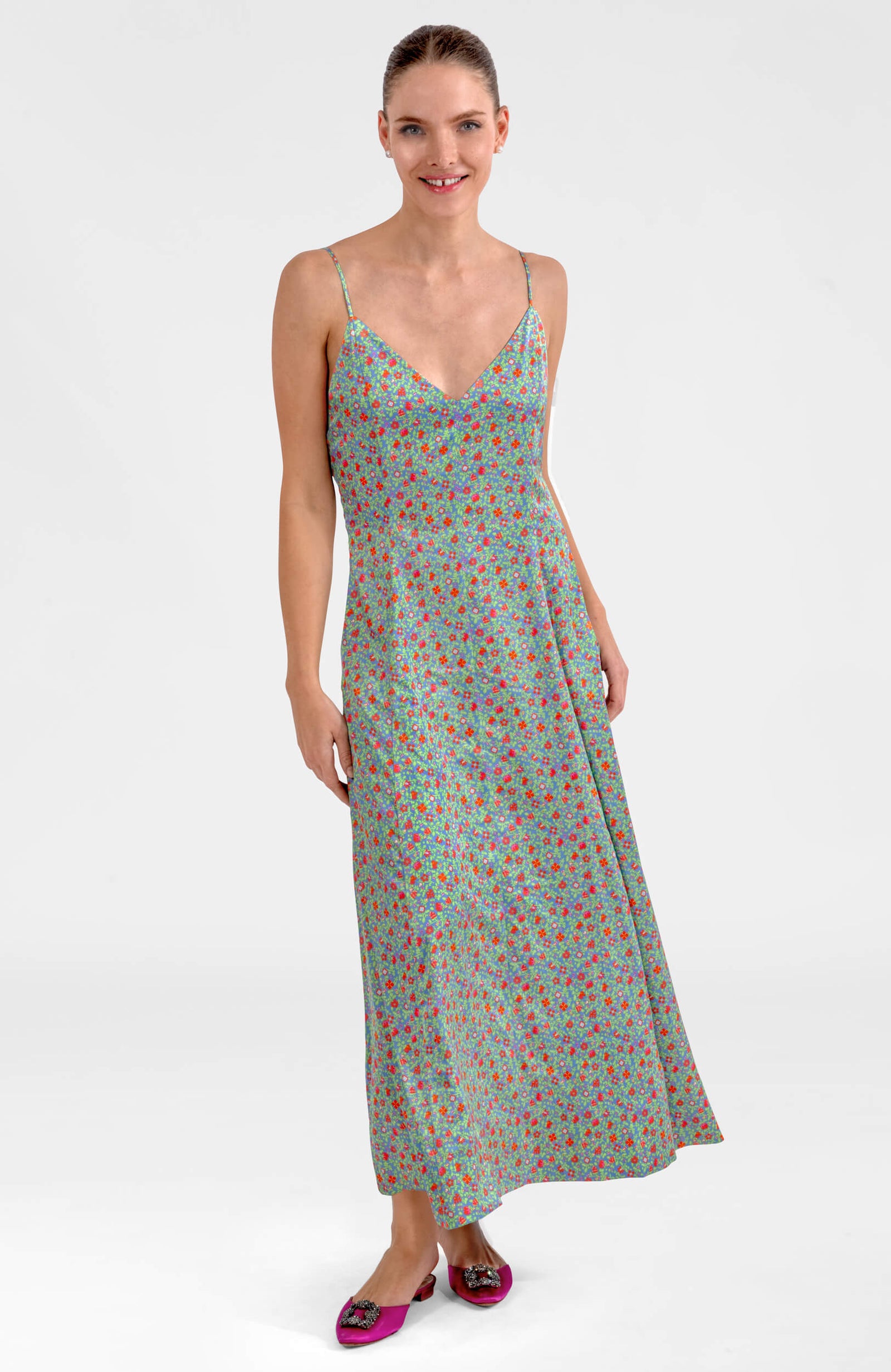 Sway & Twirl Dress - Puzzle Mania Peri