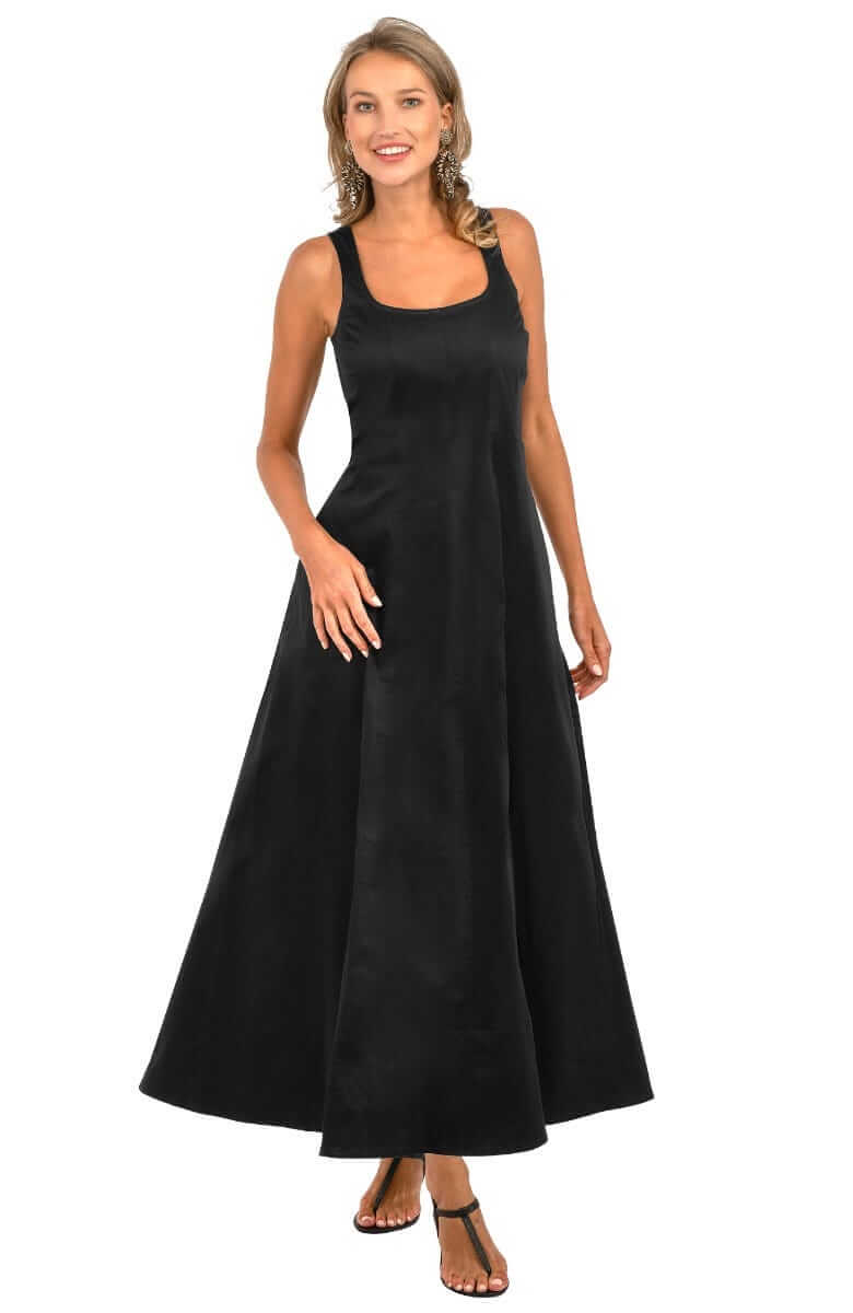 The Fonteyn Dress Long Black